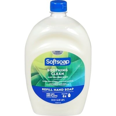 Softsoap Liquid Hand Soap Refill, Soothing Clean, Aloe Vera Fresh Scent 1.47 l, $0.54/100ml