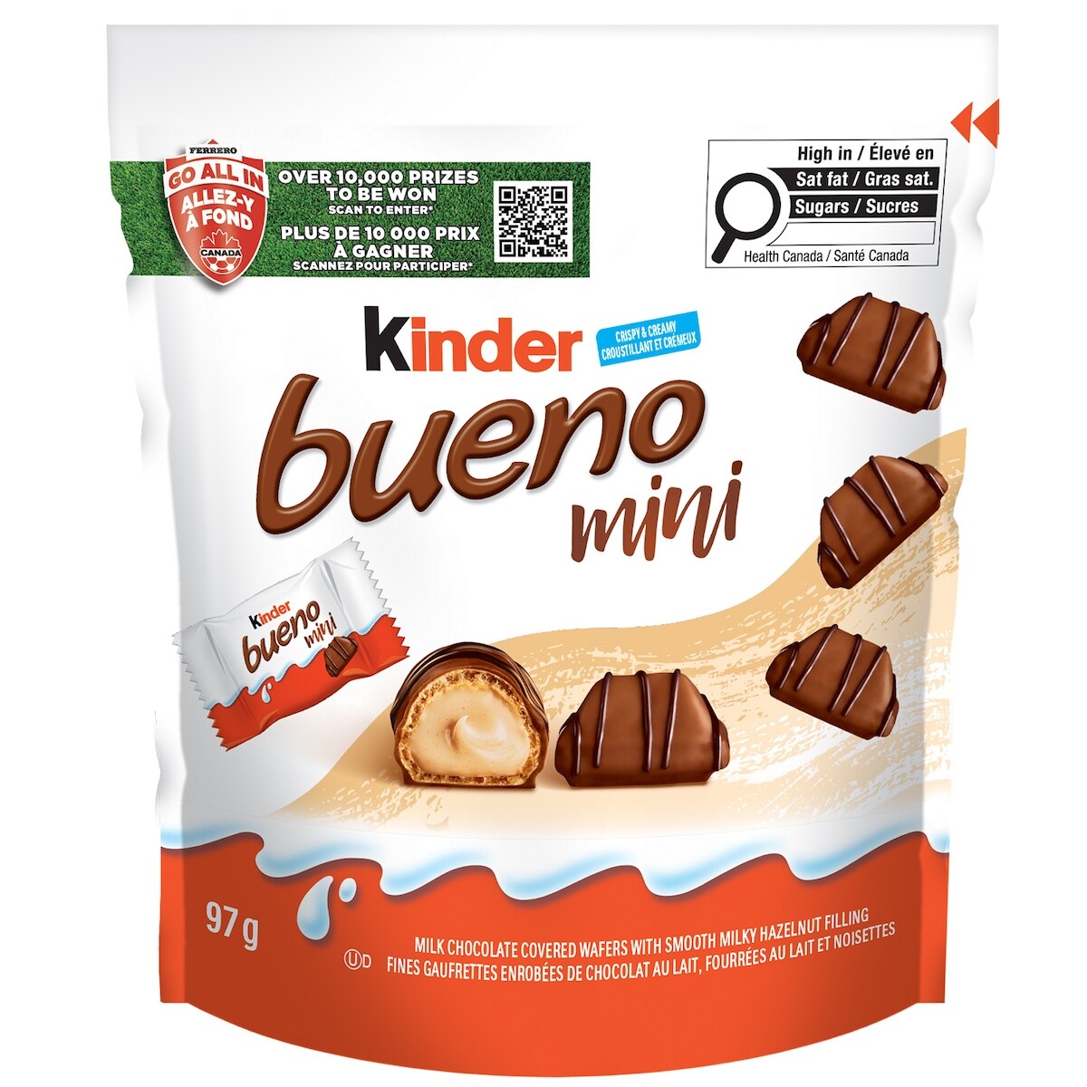Kinder BUENO Mini Milk Chocolate Covered Crispy Wafers