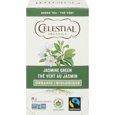 Celestial Seasoning Thé vert biologique au jasmin 18 ea, 0,31 $/1ch
