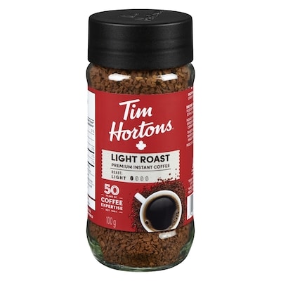 Tim Hortons Instant Coffee, Light 100 g, $8.29/100g