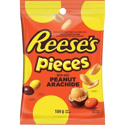 Reese's Pieces Peanut Candy 104 g, $3.84/100g