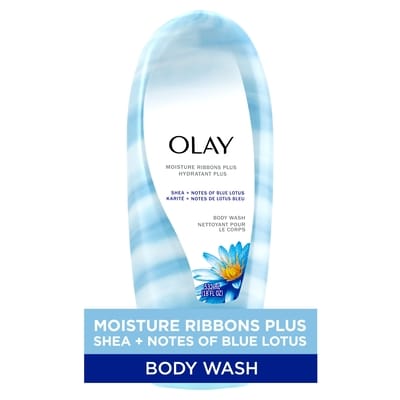 Olay Moisture Ribbons Plus Shea + Blue Lotus 532 ml, $1.88/100ml