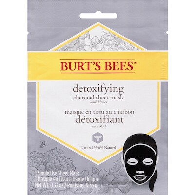 Burt's Bees Detoxifying Charcoal Sheet Mask, Single Use Sheet Mask 9.35 g, $53.37/100g