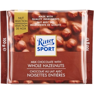 Ritter Sport Chocolat au lait avec noisettes entières 100 g, 4,79 $/100g