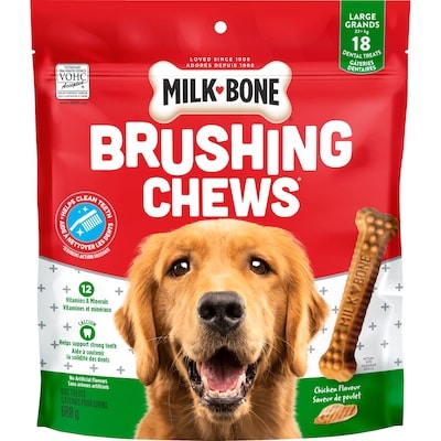 Milkbone Brushing Chews Large Dog Dental Dog Treats 688 g, $1.74/100g