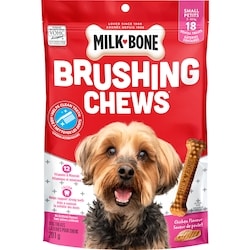 Milkbone Dog Food, Brushing Chews Mini Dog Dental Dog Treats 201