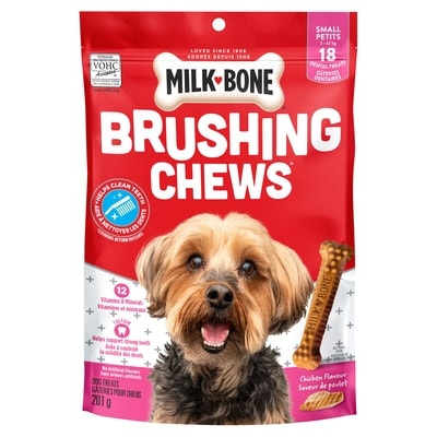Milk-Bone Gâteries dentaires pour petits chiens Brushing Chews, 201 g 201 g, 2,74 $/100g
