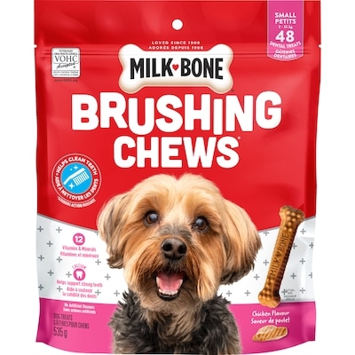 Milk-Bone Brushing Chews Gâteries dentaires pour chiens petit chiens  535 g, 2,43 $/100g
