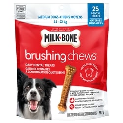 Milkbone Brushing Chews Small/Medium Dog Dental Dog Treats 557 g, $2.15/100g