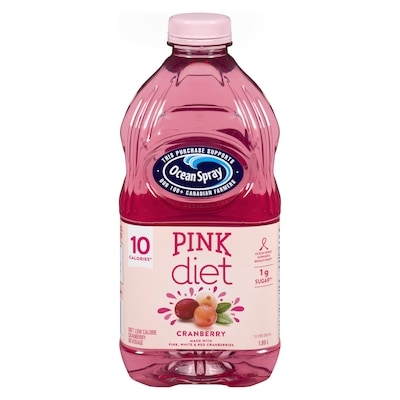 Ocean Spray Low Calorie Cranberry Beverage Pink Lite 1.89 l, $0.21/100ml