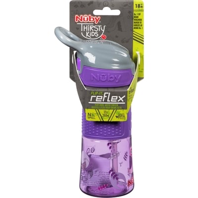 Nuby No-Spill Thirsty Kids Reflex Flip-It Cup 1 ea, $14.99/1ea