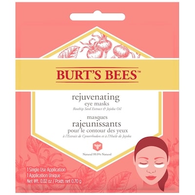 Burt’s Bees Masques rajeunissants pour le contour des yeux, deux masques à application unique 0.7 g, 712,86 $/100g
