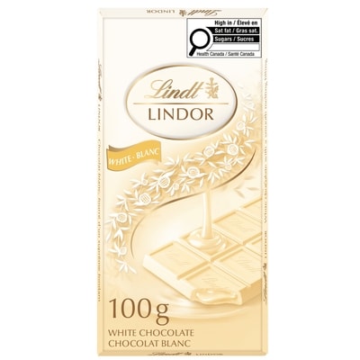 Lindt LINDOR White Chocolate Bar 100 g, $5.29/100g