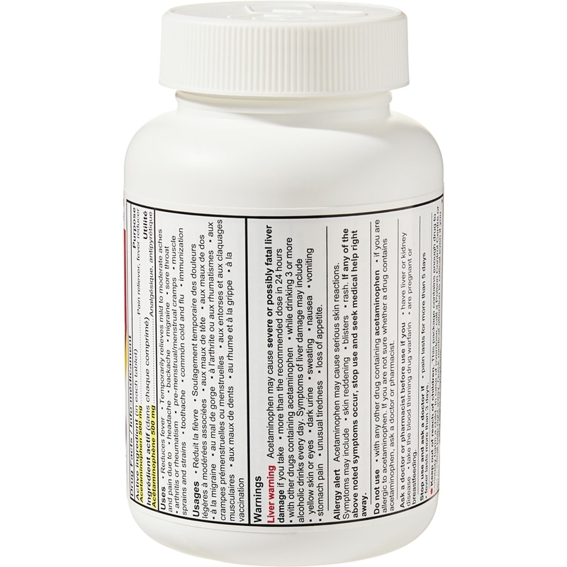 Extra Strength Acetaminophen 500 mg 500 Tablets