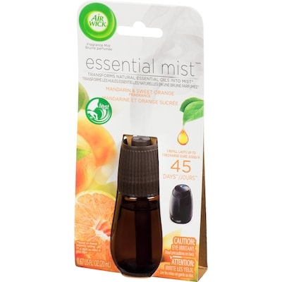 Recharge de diffuseur d'huile parfumée Essential Mist, Manderine et tangerine sucrée, 1 assainisseur d'air