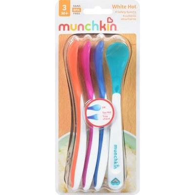 Munchkin Soft Tip Infant Spoons, White 4 ea, $1.14/1ea