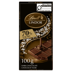 LINDOR 70% Cacao Dark Chocolate Bar