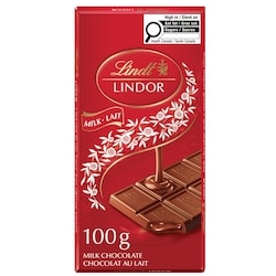 Lindt LINDOR Barre de chocolat au lait 100 g, 3,99 $/100g