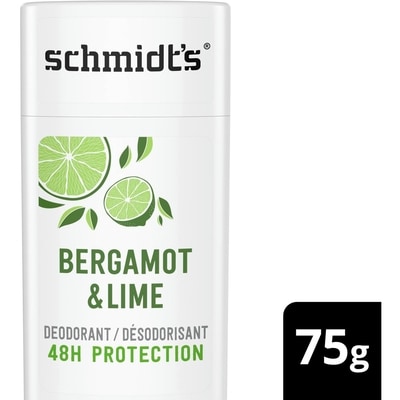 Schmidt’s Désodorisant d'Origine Naturelle bergamot & lime 75 g, 15,99 $/100g