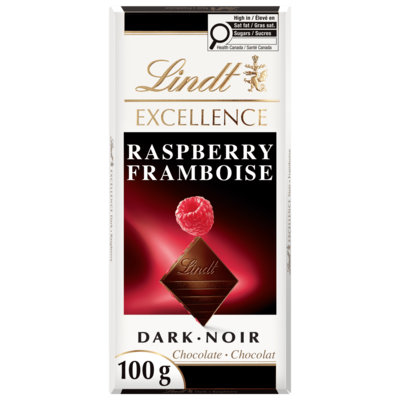 Lindt EXCELLENCE Raspberry Dark Chocolate Bar 100 g, $5.99/100g