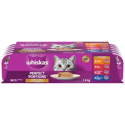Whiskas Perfect Portions 24 Variety Pack Adult Wet Cat Food 1 ea