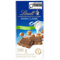 SWISS CLASSIC GRANDES Hazelnut Milk Chocolate Bar