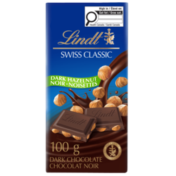 SWISS CLASSIC Hazelnut Dark Chocolate Bar