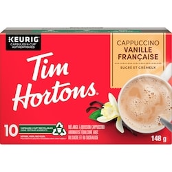 Tim Hortons Cappucino vanille française 10 ea, 1,40 $/1ch