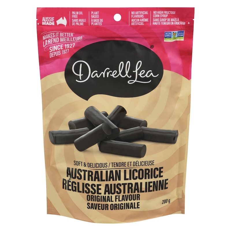 【11月】＊licorise＊ Darrell Lea Natural Liquorice - 200 g | Real Canadian Superstore