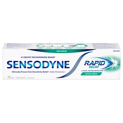 Sensodyne Rapid Relief Sensitivity Toothpaste Extra Fresh 75 ml, $11.99/100ml