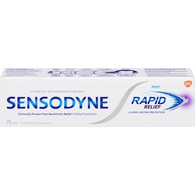 Sensodyne Rapid Relief Sensitivity Toothpaste 75 ml, $11.99/100ml