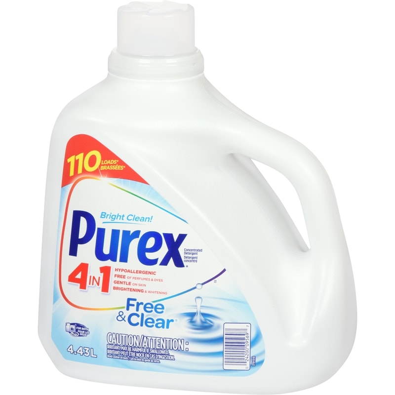 Free & Clear 4 in 1 Hypoallergenic Concentrated Liquid Laundry Detergent, 110 Loads