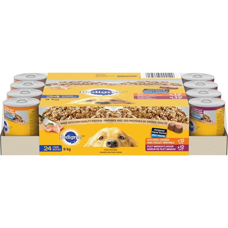 Chopped Ground Dinner Chicken & Filet Mignon Multipack Wet Dog Food