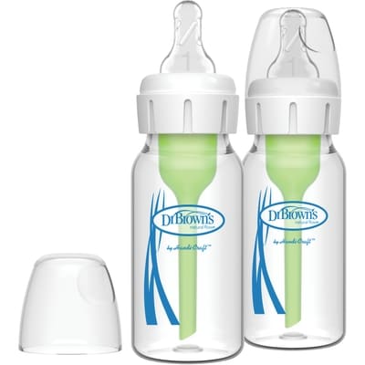 Dr Brown's 5oz Options+ Wide Neck Glass Bottle 2 Pack 2 ea, $10.75/1ea