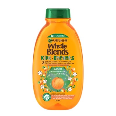 Garnier Shampooing 2-en-1 Abricot & Fleur de Coton pour Enfants 250 ml, 3,00 $/100ml