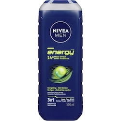 Nivea Gel douche corps, visage et cheveux Energy pour hommes 500 ml, 1,20 $/100ml