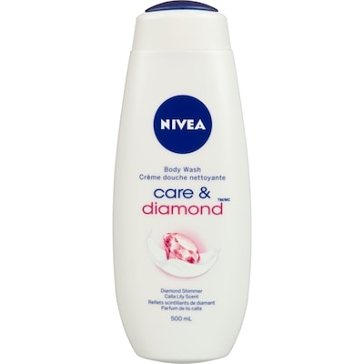 Nivea Crème douche nettoyante Care and Diamond, reflets scintillants de diamant et parfum de lis calla 500 ml, 1,20 $/100ml