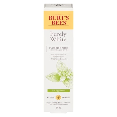 Burt's Bees Fluoride Free Purely White Zen Toothpaste 105 ml, $6.66/100ml