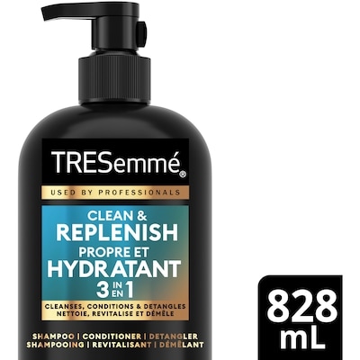 TRESemme Shampooing, Revitalisant et Démêlant 3 en 1+ Provitamine C & Thé Vert  828 ml, 0,72 $/100ml