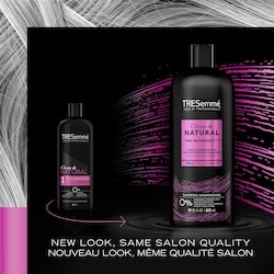 Tresemme Clean & Natural Shampoo visibly hydrates hair + Pro