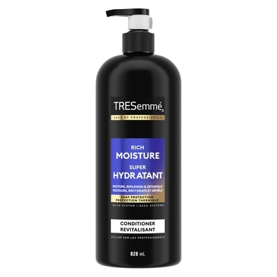 Tresemme Conditioner for dry hair + Hyaluronic Plex 828 ml, $1.09/100ml