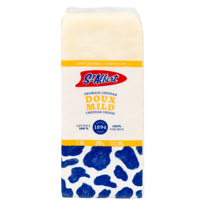 St Albert Mild White Cheddar 270 g, $4.55/100g