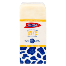 St Albert Cheddar blanc doux 270 g, 4,55 $/100g