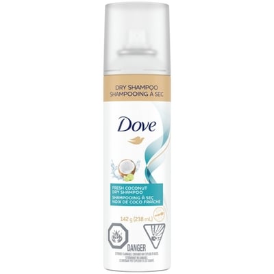 Dove Shampooing sec avancé rafraîchit et ravive noix de coco fraîche 142 g, 4,71 $/100g