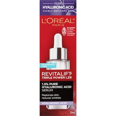 L'Oreal Paris Hyaluronic Acid Plumping Face Serum 30 ml, $140.00/100ml