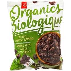 PC Biologique Raisins Secs Géants Format Collation 1 ea, 4,50 $/1ch