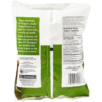 Raisins Secs Géants Format Collation
