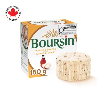Boursin Apple And Maple, Fresh Soft White Cheese 150 g, $5.33/100g