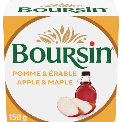 Boursin Apple And Maple, Fresh Soft White Cheese 150 g, $5.33/100g