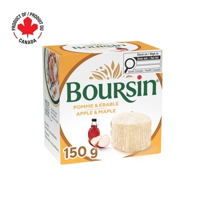 Boursin Pomme & Érable fromage à tartiner 150 g, 3,33 $/100g